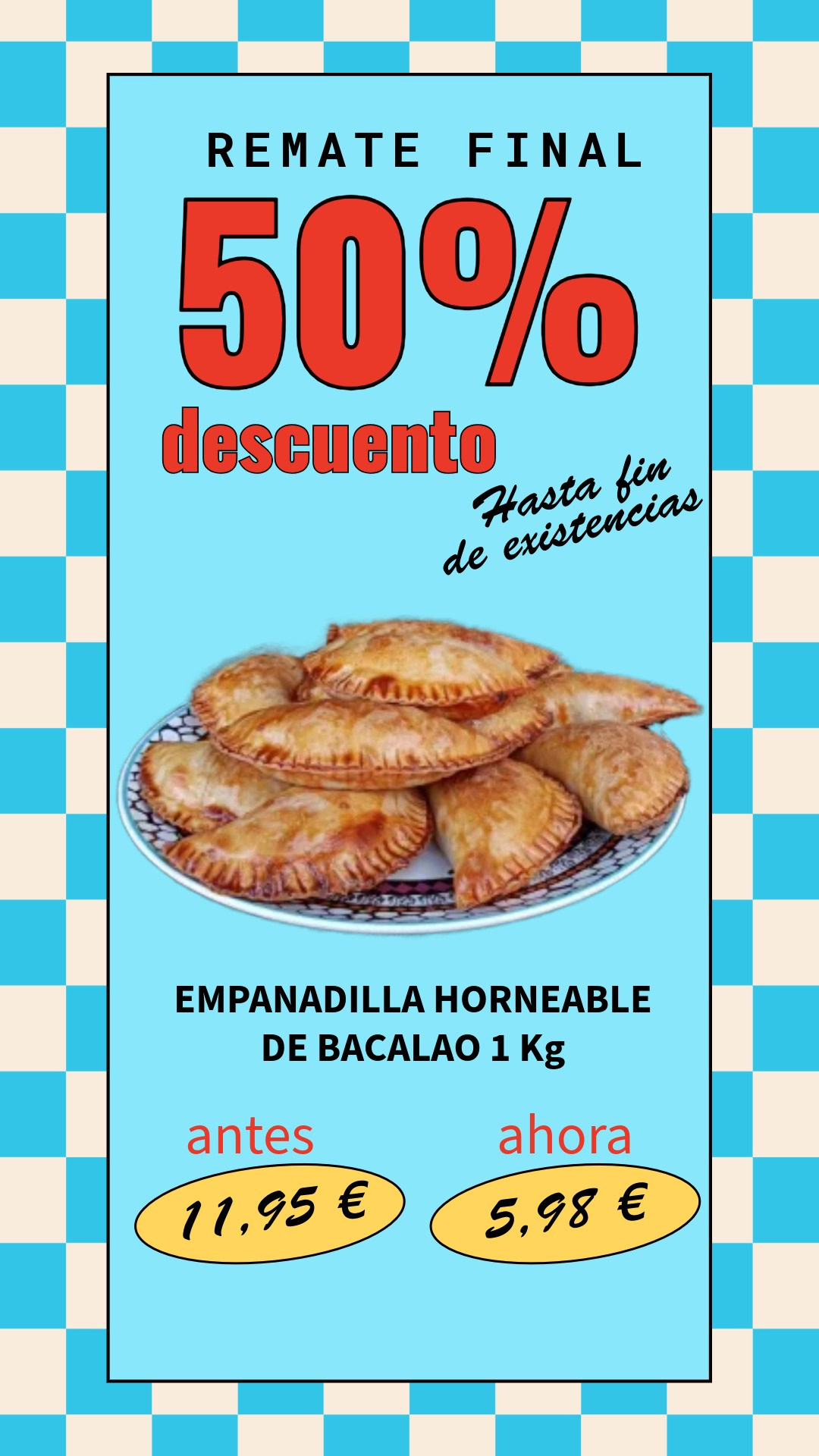 EMPANADILLA HORNEABLE BACALAO
