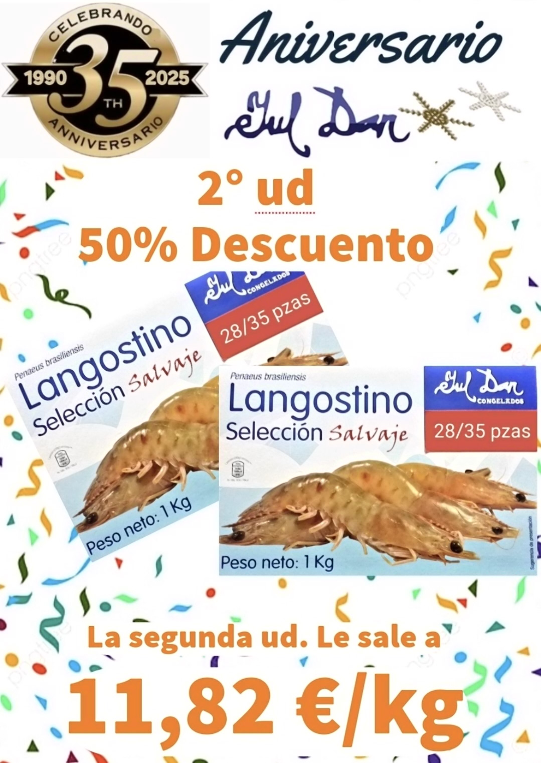 2 ESTUCHES LANGOSTINO JULDAN