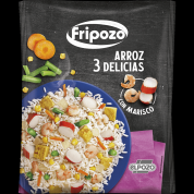 Arroz 3 delicias con marisco fripozo