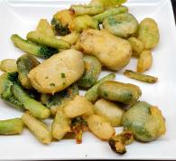 Verduricas navarra en tempura
