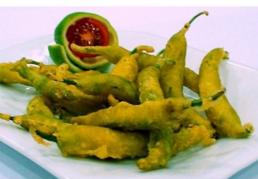 Guindillas (piparrak) en tempura