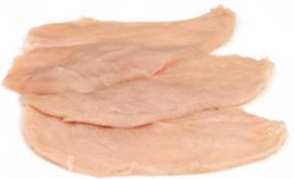 Pechuga de pollo fileteada