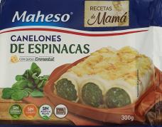 Canelones de espinacas